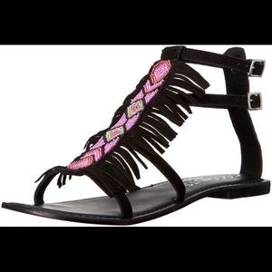 Coconuts by Matisse Beaded Fringe Sandals